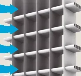 Einzigartig: Aluminium-Flachrohrwärmetauscher von Mitsubishi Electric.