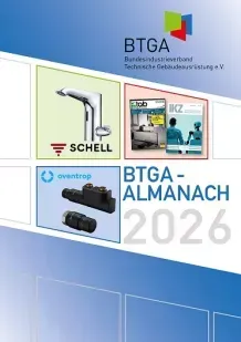 Im BTGA-Almanach 2026 werden aktuelle Trends der TGA-Branche vorgestellt.