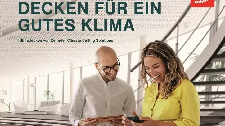 Die neue Broschüre gibt einen Einblick in die Leistungspalette und Produktvielfalt der neu gegründeten Zehnder Climate Ceiling Solutions GmbH und steht zum Download bereit.