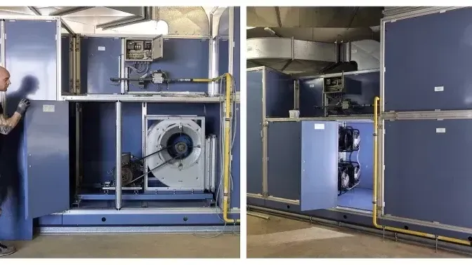 Die alten Ventilatoren wurden durch ein FanGrid mit drei Radialventilatoren der neuesten RadiPac Generation ersetzt.