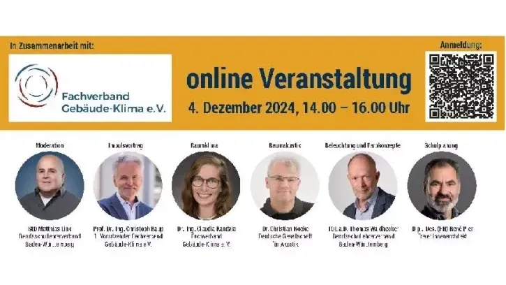 Ein kostenfreier Online-Workshop am 4. Dezember richtet sich an Fachkräfte aus Bildungseinrichtungen, Architekturbüros und dem Bereich Schulplanung sowie an Entscheidungsträger auf politischer Ebene.