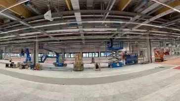 Blick in das neue Werk