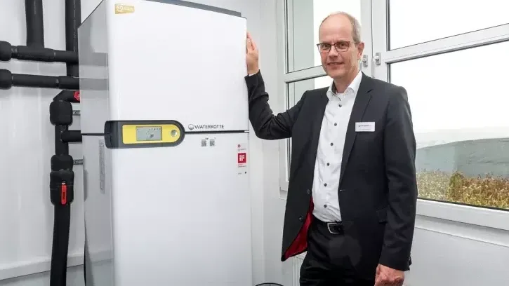 Waterkotte- Geschäftsführer Thomas Wazynski im Showroom des neuen Centers Stuttgart