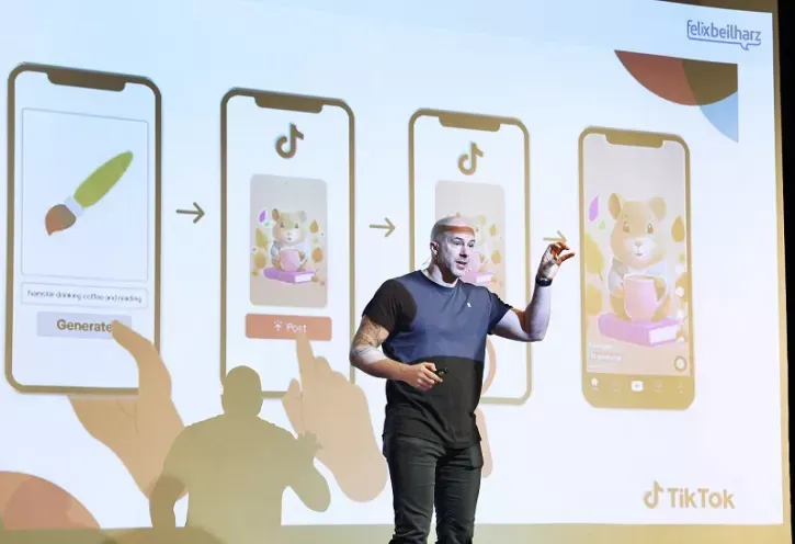 Wieder Keynote-Speaker bei den Social Media Days: die Lichtgestalt im Social Media Marketing Felix Beilharz.