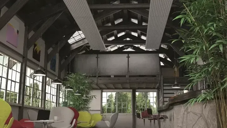 ZFP goes urban – Mit der Einzelplatte ZFP urban hat der Raumklimaspezialist Zehnder eine neue Variante seiner Deckenstrahlplatten ZFP geschaffen, die sich aufgrund ihrer Flexibilität und Ästhetik für jegliche Art von modernen, kommerziell genutzten Räumen eignet.