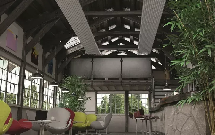 ZFP goes urban – Mit der Einzelplatte ZFP urban hat der Raumklimaspezialist Zehnder eine neue Variante seiner Deckenstrahlplatten ZFP geschaffen, die sich aufgrund ihrer Flexibilität und Ästhetik für jegliche Art von modernen, kommerziell genutzten Räumen eignet.