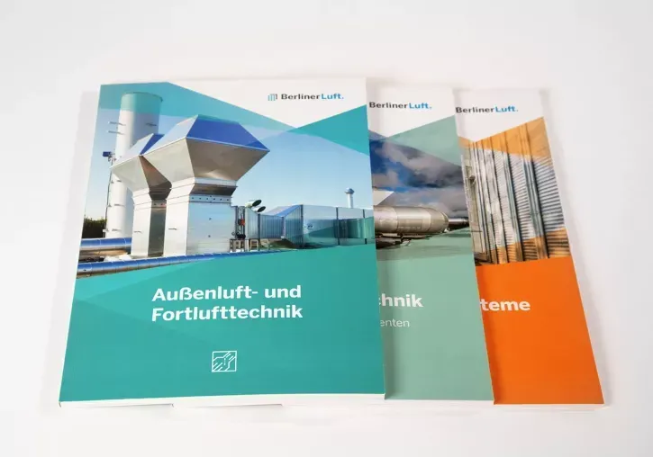 Ebenfalls neu: Broschüren zu den Themen Außen- und Fortlufttechnik, Prozesslufttechnik, Schalldämmsysteme und Lüftungstürme.