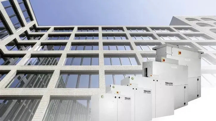 Effiziente Lüftung für Büros, Schulen und mehrgeschossige Wohngebäude: VALLOX bietet mit der Lüftungsserie Commercial Line und der kostenlosen Planungssoftware VarioPlan das passende Portfolio.