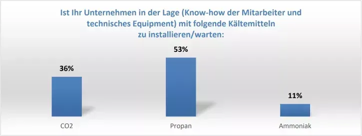 Im Umgang mit natürlichen Kältemitteln hat sich besonders gut das Know-how bei Propan entwickelt.