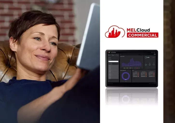 Einfach zurücklehnen: Das cloudbasierte Regelungssystem MELCloud Commercial ermöglicht immer und überall eine übergreifende und komfortable Steuerung.