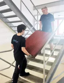 Modulare Einbringung in beengten Verhältnissen ohne bauseitige Öffnung der Technikzentralen