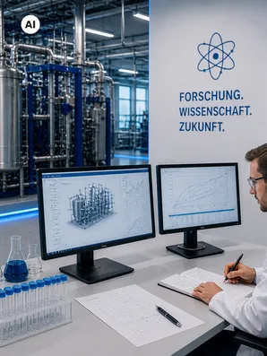 Moderne Forschungsumgebung im Labor