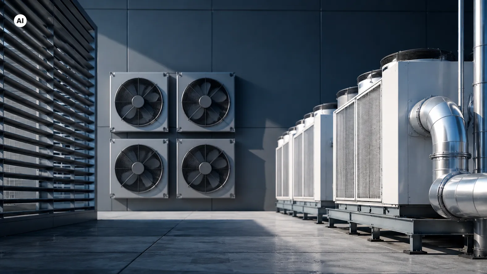 Ventilatoren und Lüftungsanlagen, KI-generiertes Bild (AI)