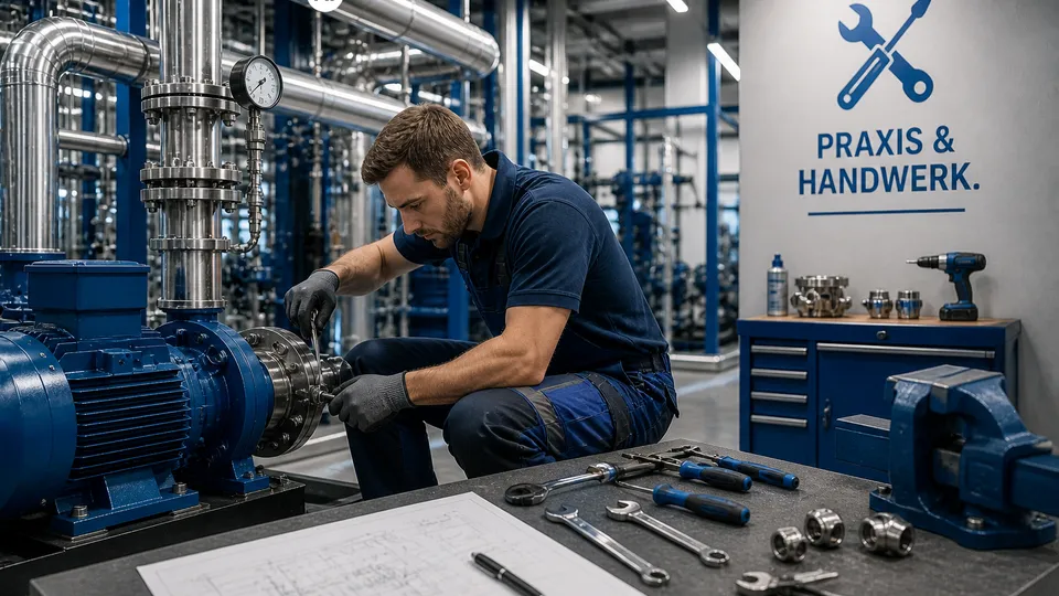 Werkstatttechnik und präzise Maschinenmontage