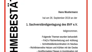TN-Bestätigung SV-Tagung