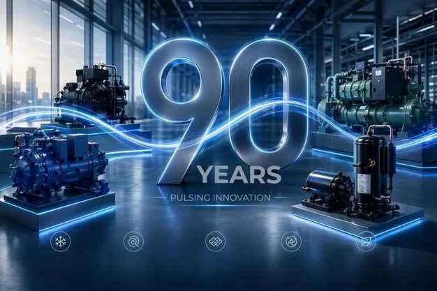 90 Jahre Pulsing Innovation in der Hochleistungskompressoren-Branche.