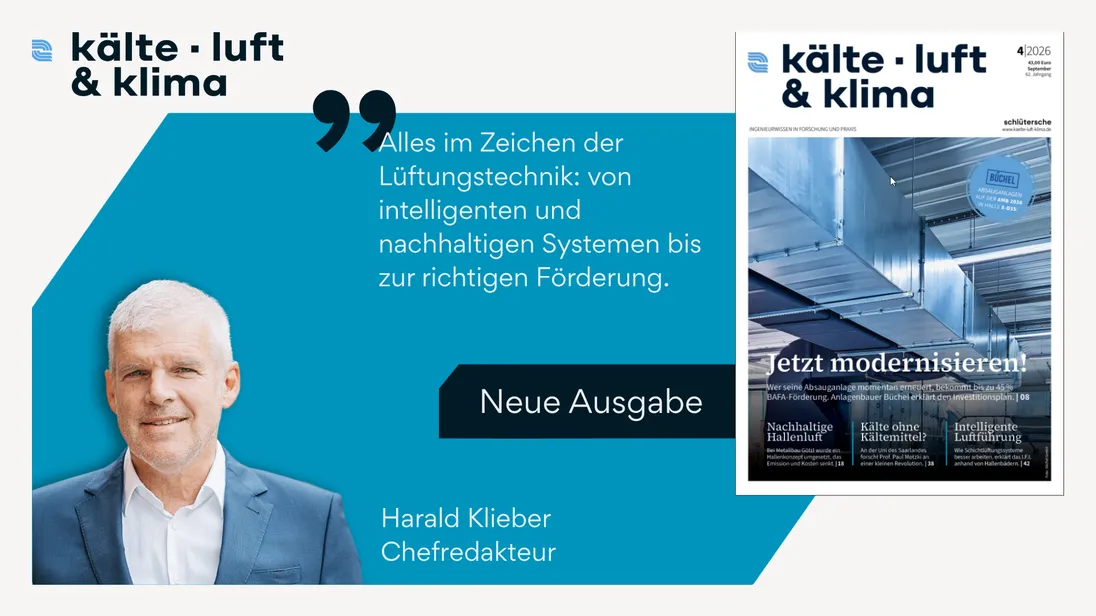 Ein Banner mit dem Cover eines Magazins.